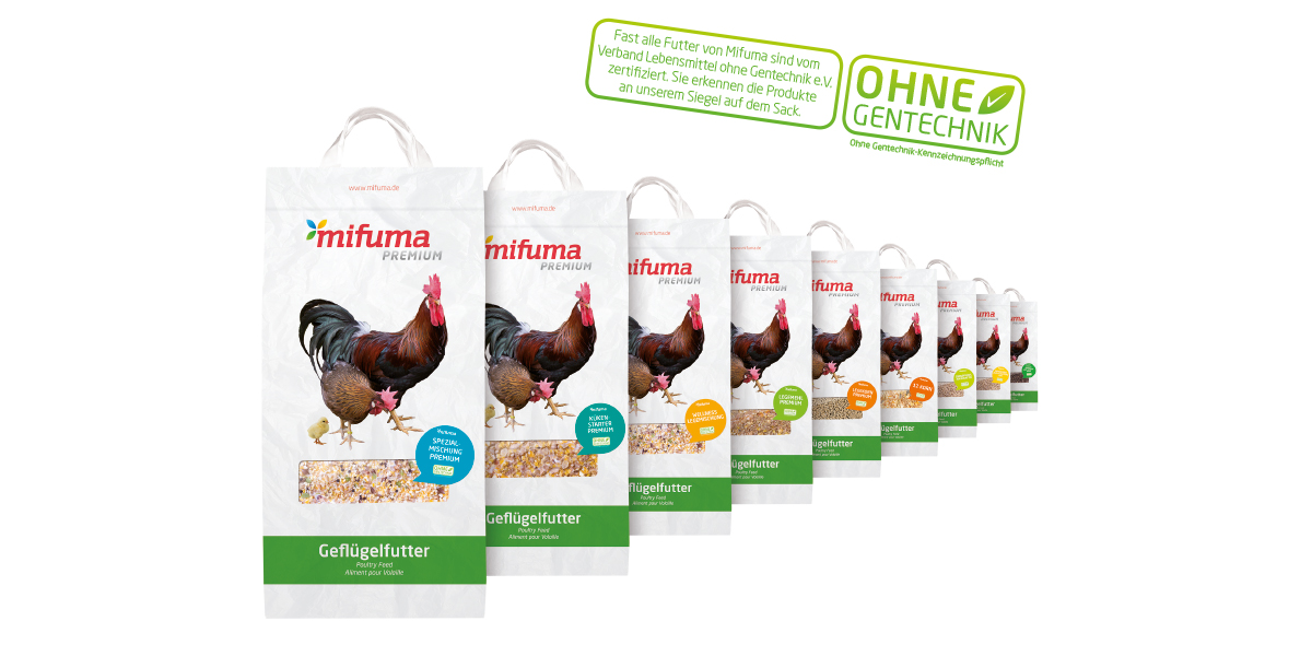 Poultry feed in a 5 kg bag